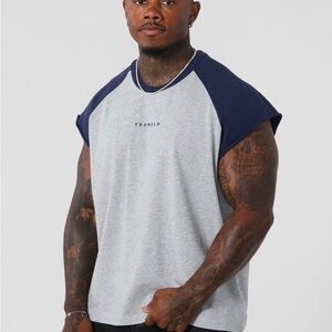 YoungLA Baseball Rambo Cutoffs Blue/Gray